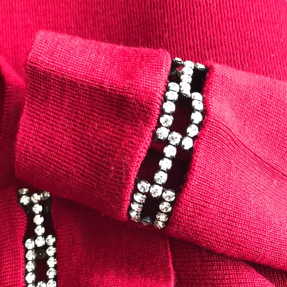 Wool Sweater with Swarovski Crystals - Picture 5 of 9